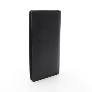 Louis Vuitton Ardoise Taiga Portefeuille Leather Long Black Wallet